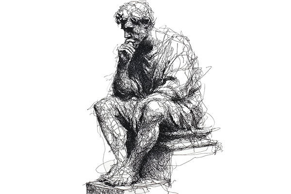 The Thinker The Thinker Illustration